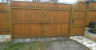 Купить распашные ворота деревянные Мичуринск, цена от 2699 руб.